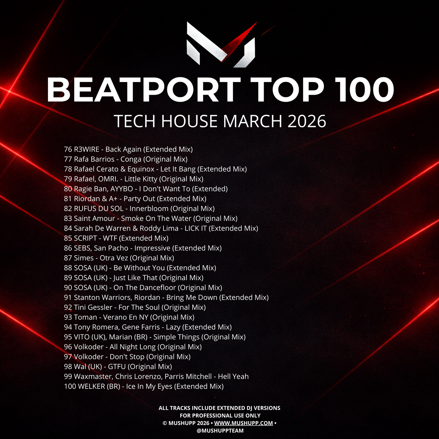 Beatport Top 100 Tech House March 2026
