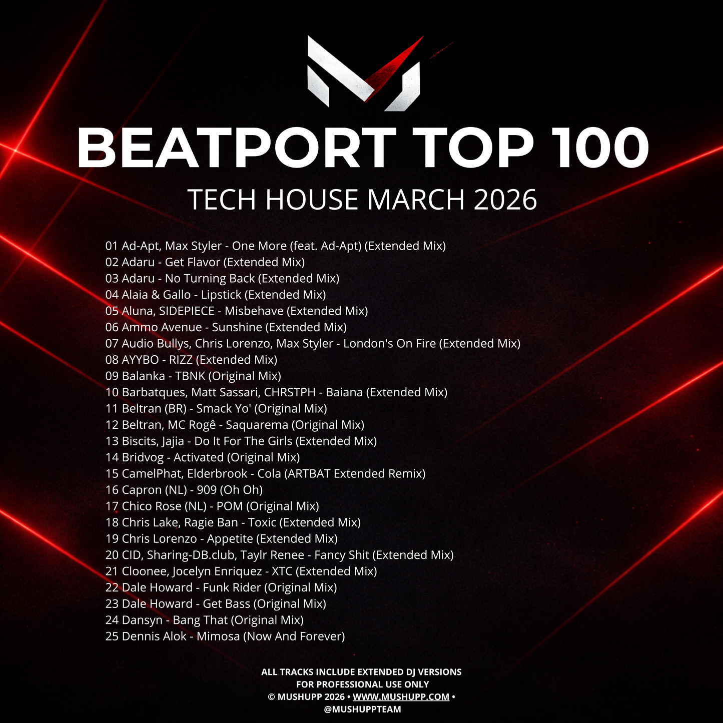 Beatport Top 100 Tech House March 2026